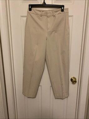 Old Navy Women’s Pixie straight leg Tailored Beige Dress Pants